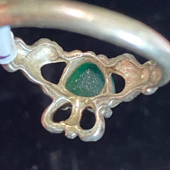 Ring Size 5.5 Sterling Silver 925 Women Tourmaline Semi-Precious Stone - Picture 5 of 8